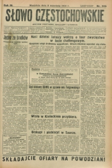 Słowo Częstochowskie : dziennik polityczny, społeczny i literacki. R.4, nr 205 (9 września 1934)
