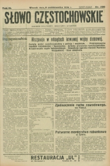 Słowo Częstochowskie : dziennik polityczny, społeczny i literacki. R.4, nr 230 (9 października 1934)