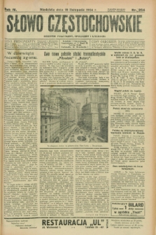 Słowo Częstochowskie : dziennik polityczny, społeczny i literacki. R.4, nr 264 (18 listopada 1934)