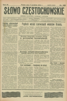 Słowo Częstochowskie : dziennik polityczny, społeczny i literacki. R.4, nr 280 (7 grudnia 1934)