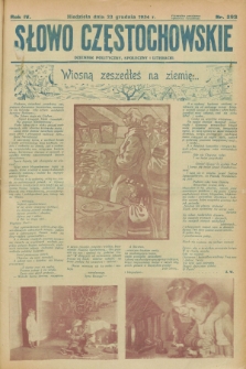 Słowo Częstochowskie : dziennik polityczny, społeczny i literacki. R.4, nr 293 (23 grudnia 1934)