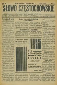 Słowo Częstochowskie : dziennik polityczny, społeczny i literacki. R.5, nr 5 (6 stycznia 1935)
