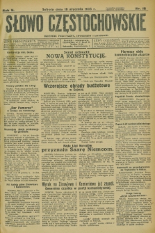 Słowo Częstochowskie : dziennik polityczny, społeczny i literacki. R.5, nr 16 (19 stycznia 1935)