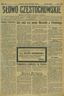 Słowo Częstochowskie : dziennik polityczny, społeczny i literacki. R.5, nr 120 (25 maja 1935)