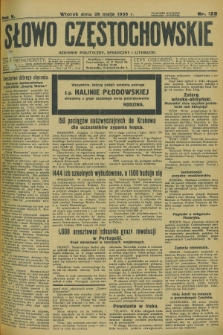 Słowo Częstochowskie : dziennik polityczny, społeczny i literacki. R.5, nr 122 (28 maja 1935)