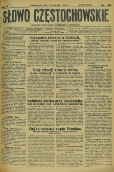 Słowo Częstochowskie : dziennik polityczny, społeczny i literacki. R.5, nr 124 (30 maja 1935)