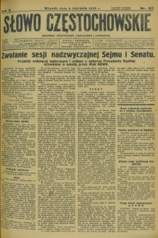 Słowo Częstochowskie : dziennik polityczny, społeczny i literacki. R.5, nr 127 (4 czerwca 1935)