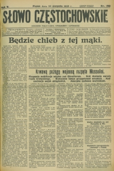 Słowo Częstochowskie : dziennik polityczny, społeczny i literacki. R.5, nr 192 (23 sierpnia 1935)