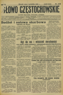 Słowo Częstochowskie : dziennik polityczny, społeczny i literacki. R.5, nr 278 (3 grudnia 1935)
