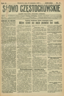 Słowo Częstochowskie : dziennik polityczny, społeczny i literacki. R.6, nr 9 (12 stycznia 1936)