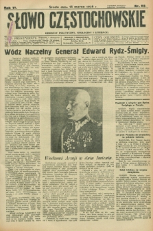Słowo Częstochowskie : dziennik polityczny, społeczny i literacki. R.6, nr 65 (18 marca 1936)