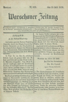 Warschauer Zeitung. 1831, Nro 153 (18 Juli)