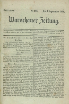 Warschauer Zeitung. 1831, Nro 193 (3 September)