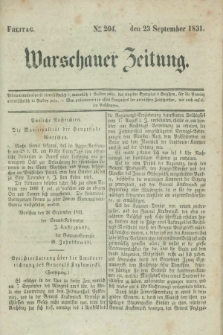Warschauer Zeitung. 1831, Nro 204 (23 September)