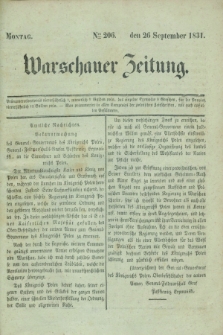 Warschauer Zeitung. 1831, Nro 206 (26 September)