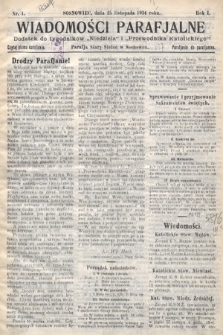 Wiadomości Parafjalne : dodatek do tygodników „Niedziela” i „Przewodnika Katolickiego”. 1934, nr 1