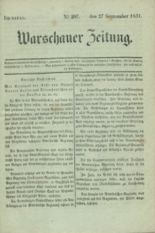 Warschauer Zeitung. 1831, Nro 207 (27 September)