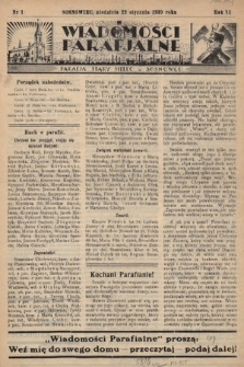 Wiadomości Parafjalne : dodatek do tygodników „Niedziela” i „Przewodnika Katolickiego”. 1939, nr 1