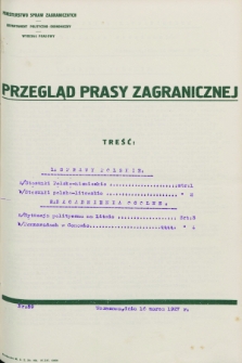 Przegląd Prasy Zagranicznej. 1927, nr 59 (16 marca)