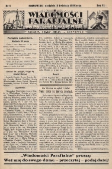 Wiadomości Parafjalne : dodatek do tygodników „Niedziela” i „Przewodnika Katolickiego”. 1939, nr 6