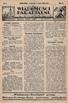 Wiadomości Parafjalne : dodatek do tygodników „Niedziela” i „Przewodnika Katolickiego”. 1939, nr 9