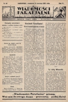 Wiadomości Parafjalne : dodatek do tygodników „Niedziela” i „Przewodnika Katolickiego”. 1939, nr 12