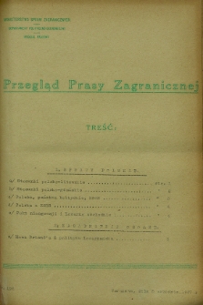 Przegląd Prasy Zagranicznej. 1927, nr 196 (5 września)