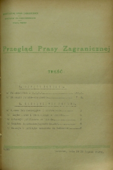 Przegląd Prasy Zagranicznej. 1927, nr 259 (19 listopada)