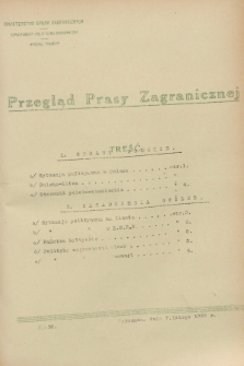 Przegląd Prasy Zagranicznej. 1928, nr 30 (7 lutego 1928)