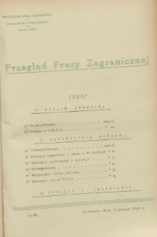 Przegląd Prasy Zagranicznej. 1928, nr 32 (9 lutego)