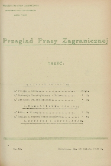 Przegląd Prasy Zagranicznej. 1928, nr 43 (22 lutego)