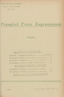 Przegląd Prasy Zagranicznej. 1928, nr 51 (2 marca)