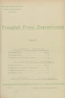 Przegląd Prasy Zagranicznej. 1928, nr 63 (16 marca)