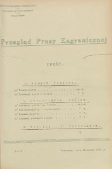 Przegląd Prasy Zagranicznej. 1928, nr 71 (26 marca)