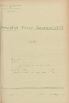 Przegląd Prasy Zagranicznej. 1928, nr 77/78 (3 kwietnia)