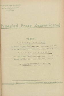 Przegląd Prasy Zagranicznej. 1928, nr 97 (27 kwietnia)