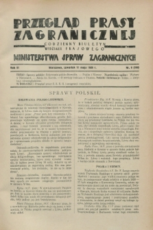 Przegląd Prasy Zagranicznej : codzienny biuletyn Wydziału Prasowego Ministerstwa Spraw Zagranicznych. R.3, nr 9 (11 maja 1928) = nr 108