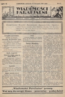 Wiadomości Parafjalne : dodatek do tygodników „Niedziela” i „Przewodnika Katolickiego”. 1938, nr 30