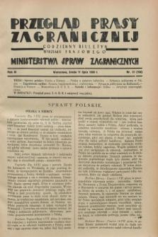 Przegląd Prasy Zagranicznej : codzienny biuletyn Wydziału Prasowego Ministerstwa Spraw Zagranicznych. R.3, nr 57 (11 lipca 1928) = nr 156