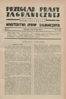 Przegląd Prasy Zagranicznej : codzienny biuletyn Wydziału Prasowego Ministerstwa Spraw Zagranicznych. R.3, nr 63 (18 lipca 1928) = nr 162