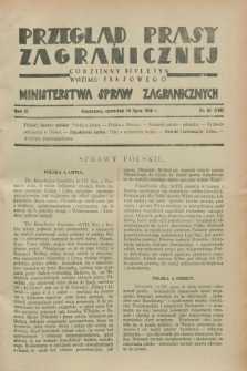 Przegląd Prasy Zagranicznej : codzienny biuletyn Wydziału Prasowego Ministerstwa Spraw Zagranicznych. R.3, nr 64 (19 lipca 1928) = nr 163