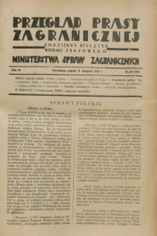 Przegląd Prasy Zagranicznej : codzienny biuletyn Wydziału Prasowego Ministerstwa Spraw Zagranicznych. R.3, nr 88 (17 sierpnia 1928) = nr 187