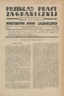 Przegląd Prasy Zagranicznej : codzienny biuletyn Wydziału Prasowego Ministerstwa Spraw Zagranicznych. R.3, nr 112 (14 września 1928) = nr 211