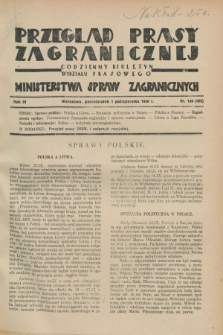 Przegląd Prasy Zagranicznej : codzienny biuletyn Wydziału Prasowego Ministerstwa Spraw Zagranicznych. R.3, nr 126 (1 października 1928) = nr 225