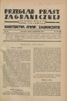 Przegląd Prasy Zagranicznej : codzienny biuletyn Wydziału Prasowego Ministerstwa Spraw Zagranicznych. R.3, nr 127 (2 października 1928) = nr 226