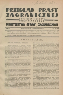 Przegląd Prasy Zagranicznej : codzienny biuletyn Wydziału Prasowego Ministerstwa Spraw Zagranicznych. R.3, nr 133 (9 października 1928) = nr 232