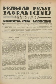 Przegląd Prasy Zagranicznej : codzienny biuletyn Wydziału Prasowego Ministerstwa Spraw Zagranicznych. R.3, nr 151 (30 października 1928) = nr 250