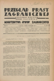 Przegląd Prasy Zagranicznej : codzienny biuletyn Wydziału Prasowego Ministerstwa Spraw Zagranicznych. R.3, nr 160 (10 listopada 1928) = nr 159