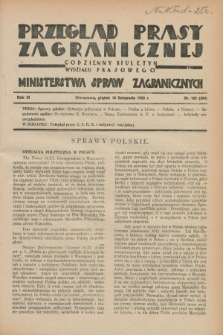 Przegląd Prasy Zagranicznej : codzienny biuletyn Wydziału Prasowego Ministerstwa Spraw Zagranicznych. R.3, nr 165 (16 listopada 1928) = nr 264