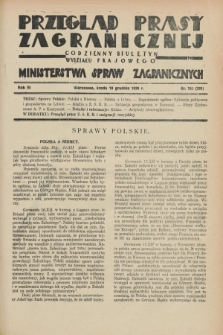 Przegląd Prasy Zagranicznej : codzienny biuletyn Wydziału Prasowego Ministerstwa Spraw Zagranicznych. R.3, nr 192 (19 grudnia 1928) = nr 291